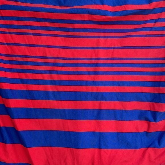 DKNY Red & Blue Striped One Piece Swimsuit - Picture 2 of 6